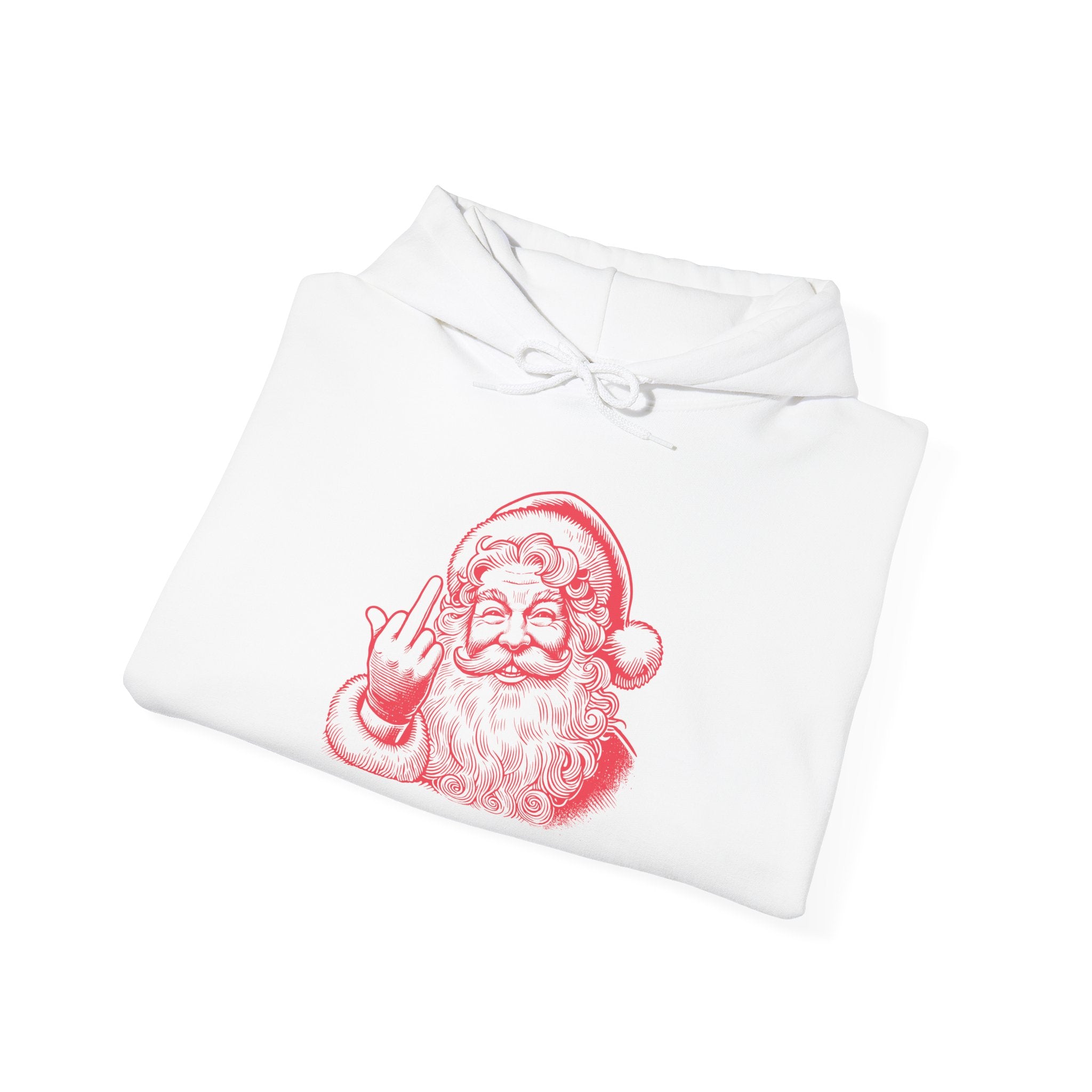 Cheeky Santa Hooded Sweatshirt | Unisex Cozy Hoodie for Christmas, Holiday Gift, Cute Winter Apparel, Funny Christmas Sweatshirt