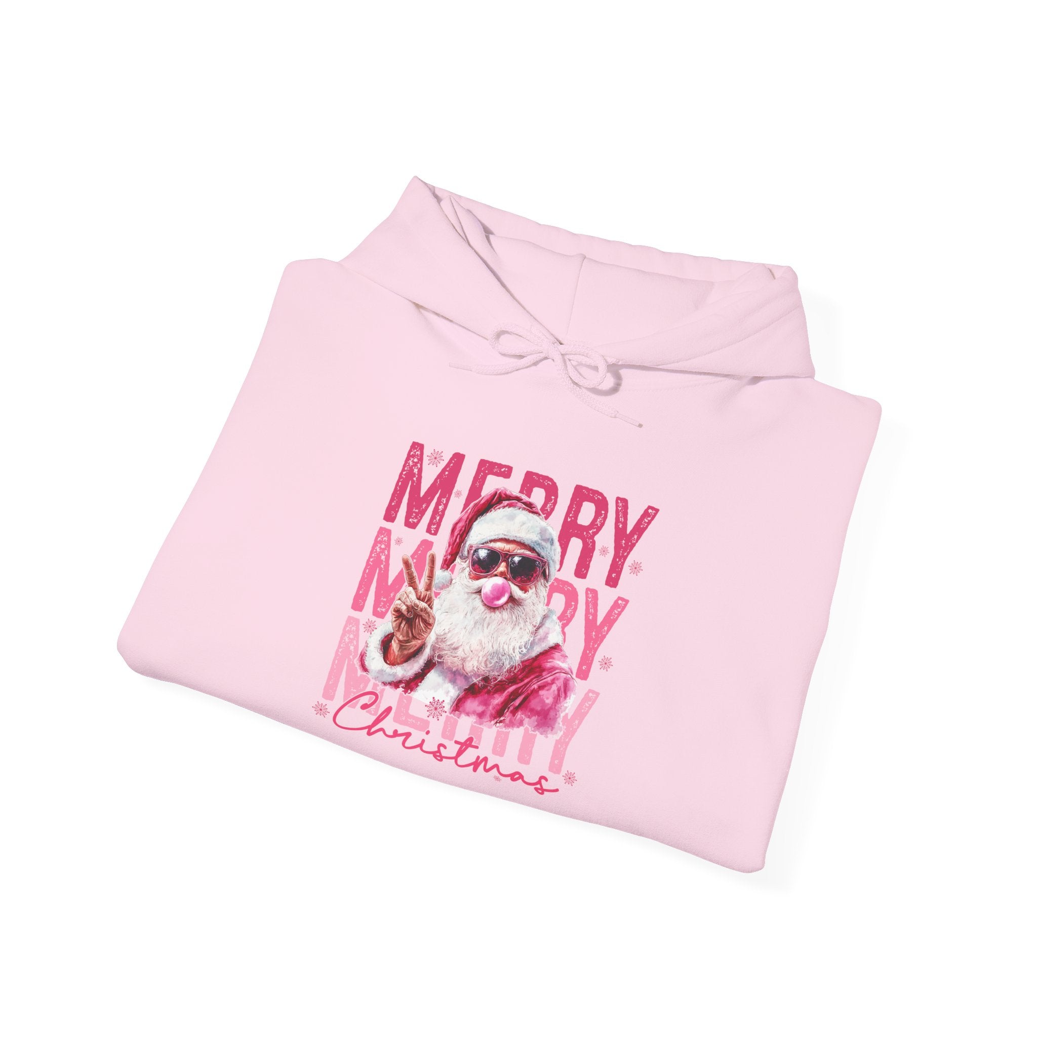 Merry Christmas Santa Hoodie, Holiday Sweatshirt, Christmas Gift for Him or Her, Cozy Winter Apparel, Unisex Christmas Sweatshirt