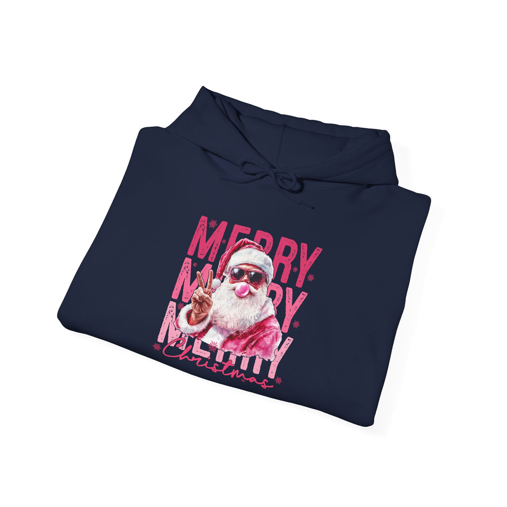 Merry Christmas Santa Hoodie, Holiday Sweatshirt, Christmas Gift for Him or Her, Cozy Winter Apparel, Unisex Christmas Sweatshirt