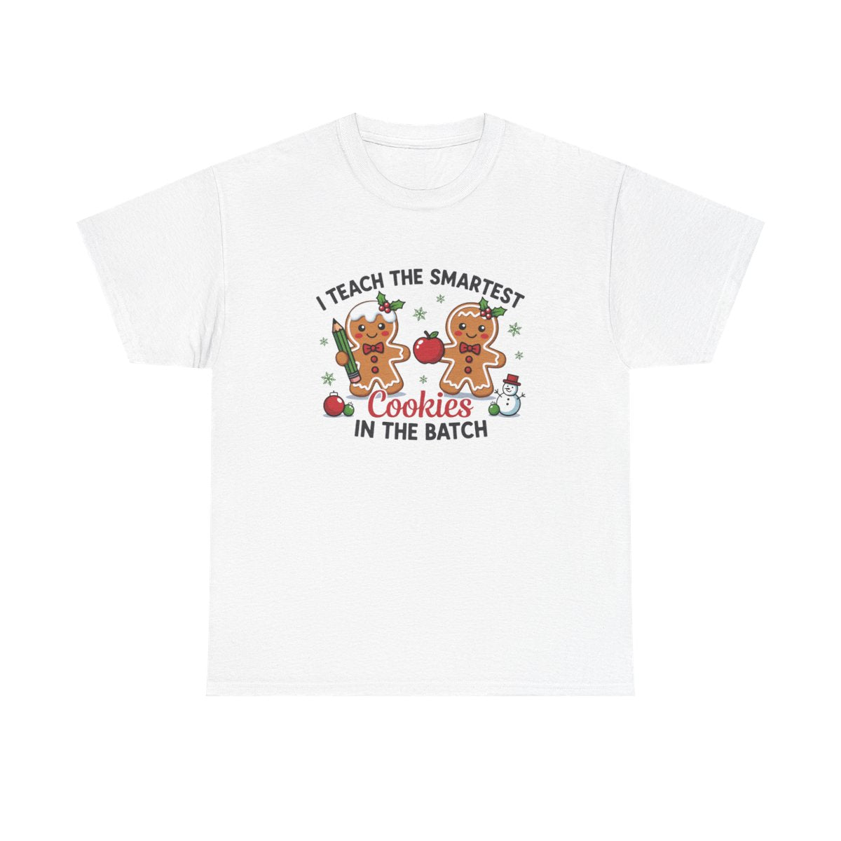 Smart Cookies Funny Teacher Gift Unisex Heavy Cotton Tee, Educator Shirt for Back to School, Cute Teacher Apparel